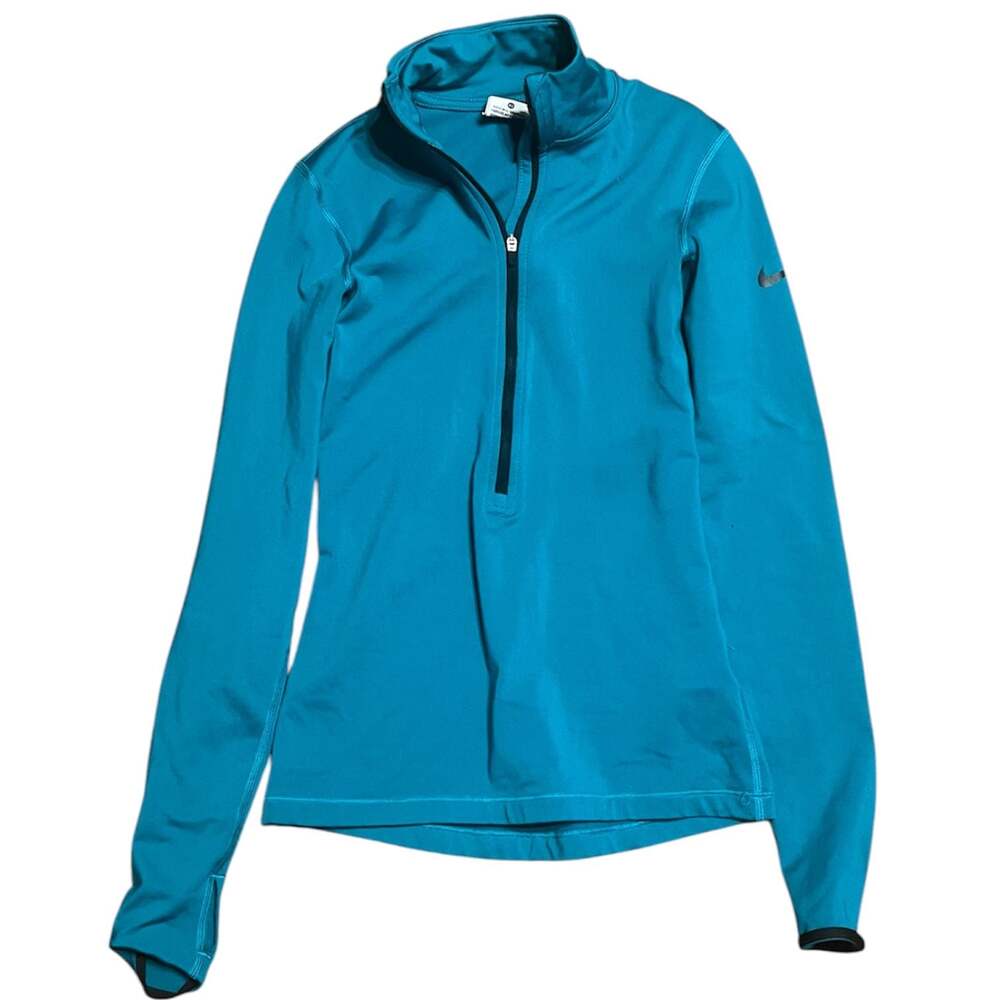 Nike Teal Element Half-Zip Running Top with Thumbholes